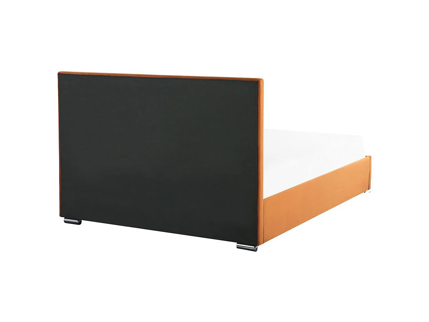 Bed met opbergruimte Fluweel ROUEN 180 x 200 cm Oranje