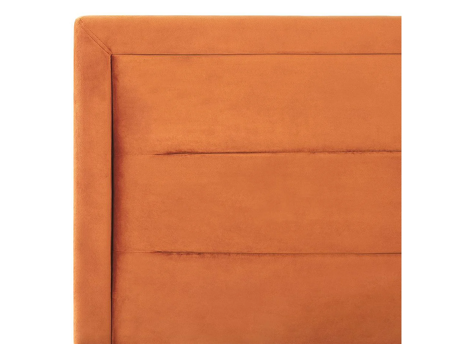 Bed met opbergruimte Fluweel ROUEN 180 x 200 cm Oranje