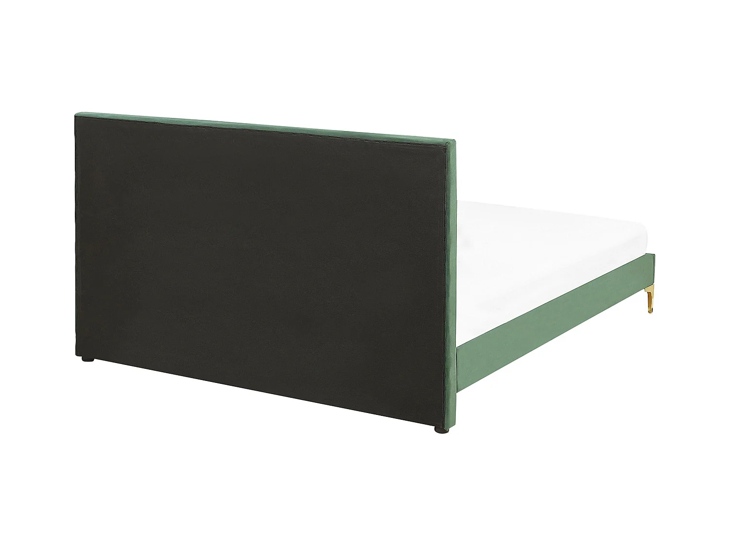 Bed Fluweel LIMOUX 140 x 200 cm Donkergroen