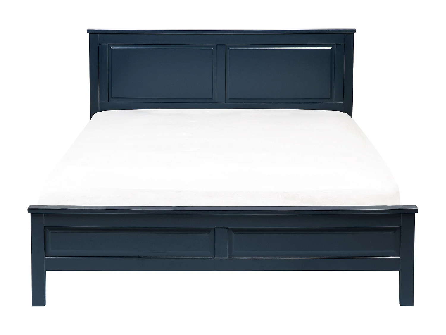 Lit avec sommier Bois de pin OLIVET 140 x 200 cm Bleu foncé