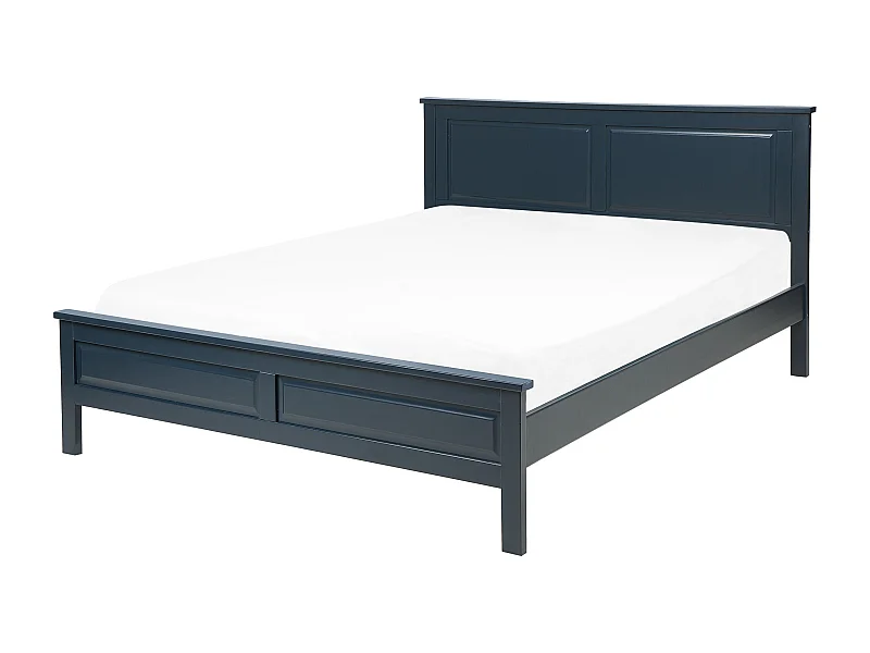 Letto Legno OLIVET 140 x 200 cm Blu scuro