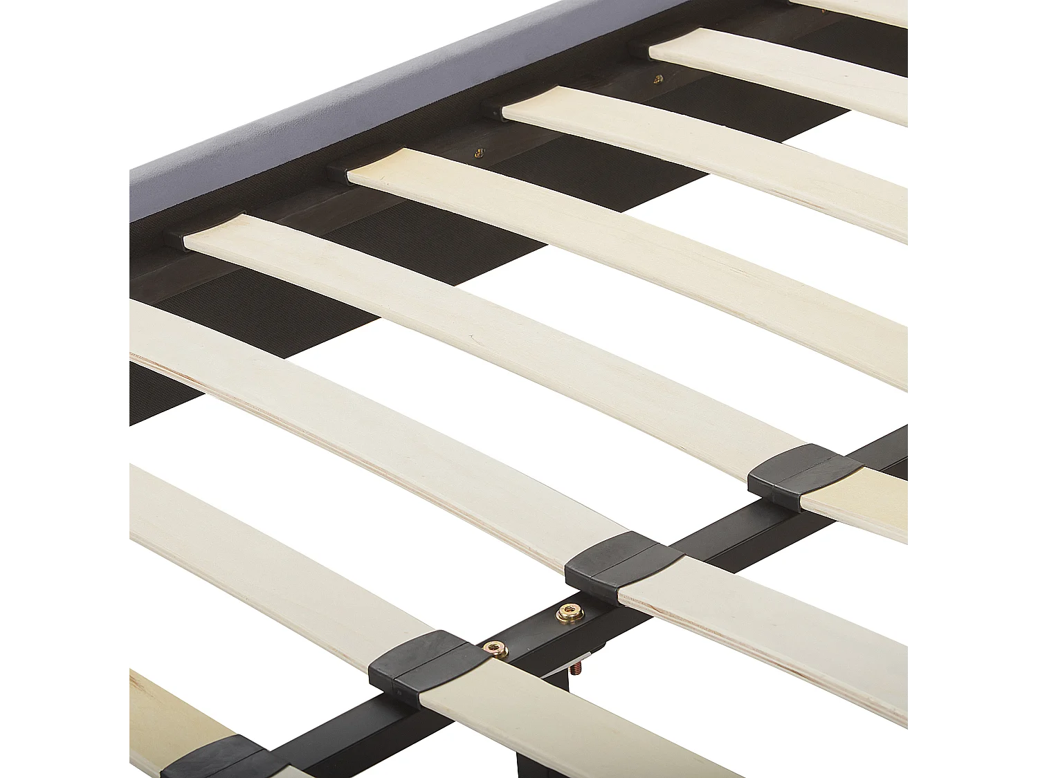 Cama Veludo FLAYAT 140 x 200 cm Cinzento