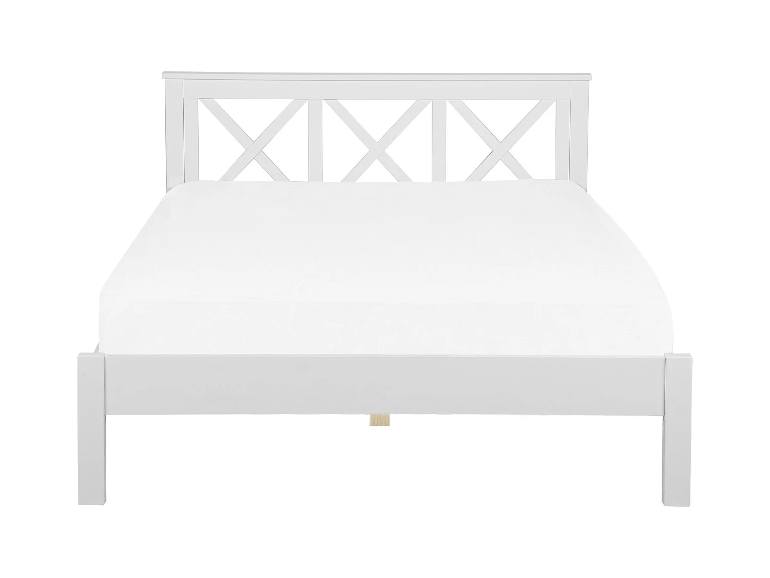 Cama Madeira TANNAY 160 x 200 cm Branco