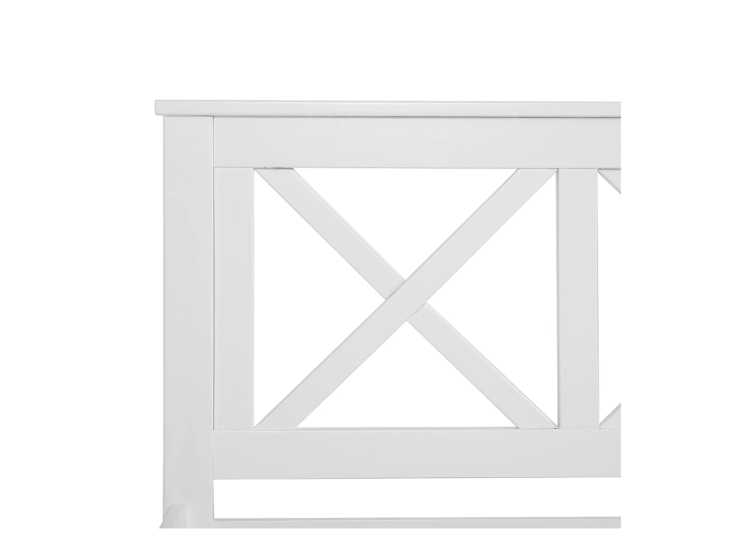 Cama Madeira TANNAY 160 x 200 cm Branco