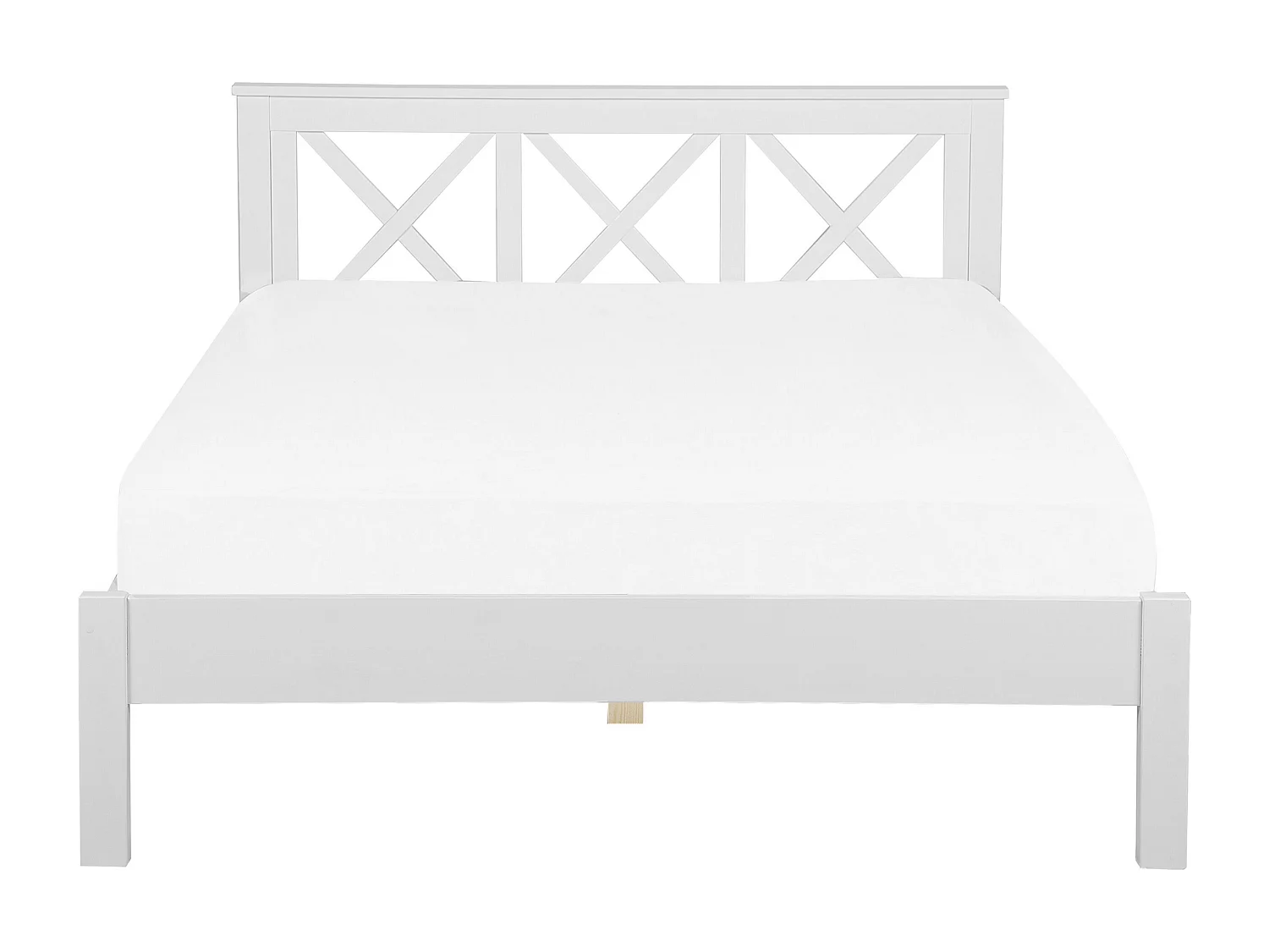 Cama Madeira TANNAY 160 x 200 cm Branco