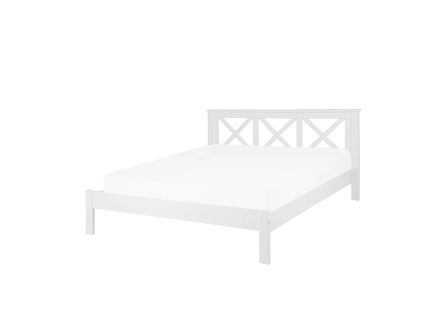 Letto Legno di pino TANNAY 160 x 200 cm Bianco