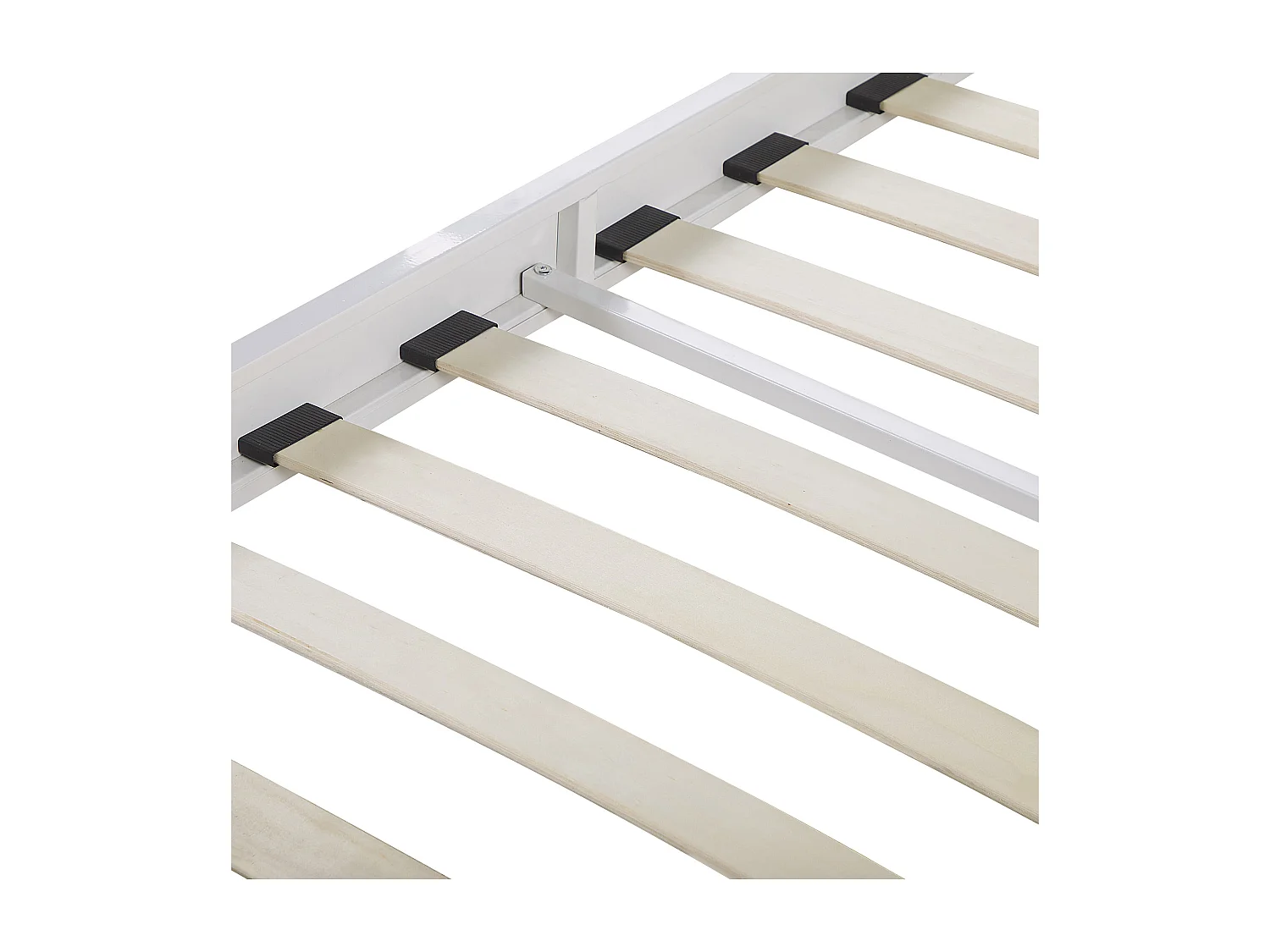 Zeitlos schönes Metallbett in schlichtem Design 160 x 200 cm weiß Maurs