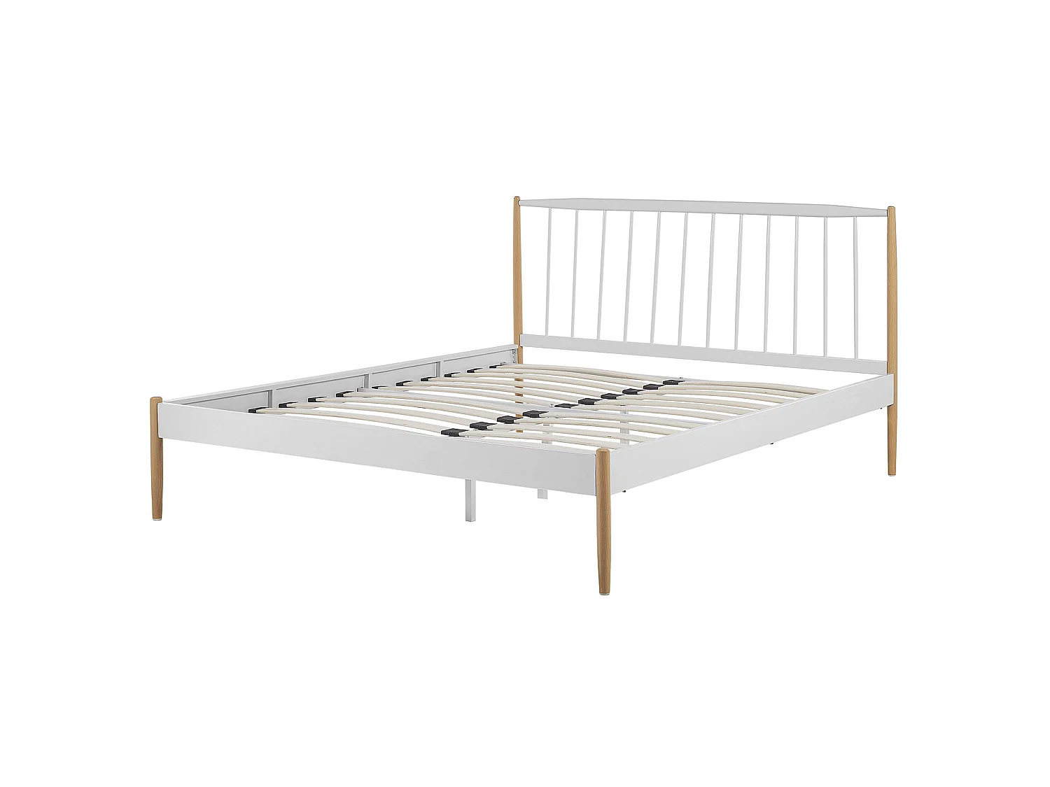 Bed Metal MAURS 160 x 200 cm (EU King Size) White