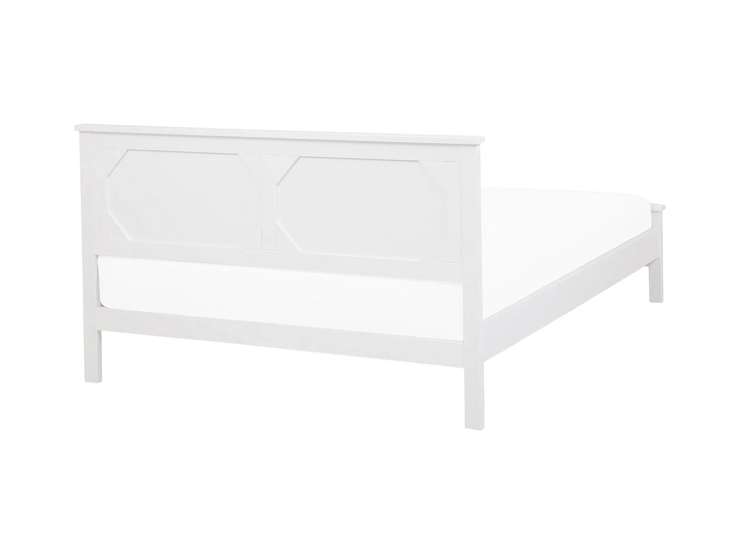 Bed Dennenhout OLIVET 140 x 200 cm Wit