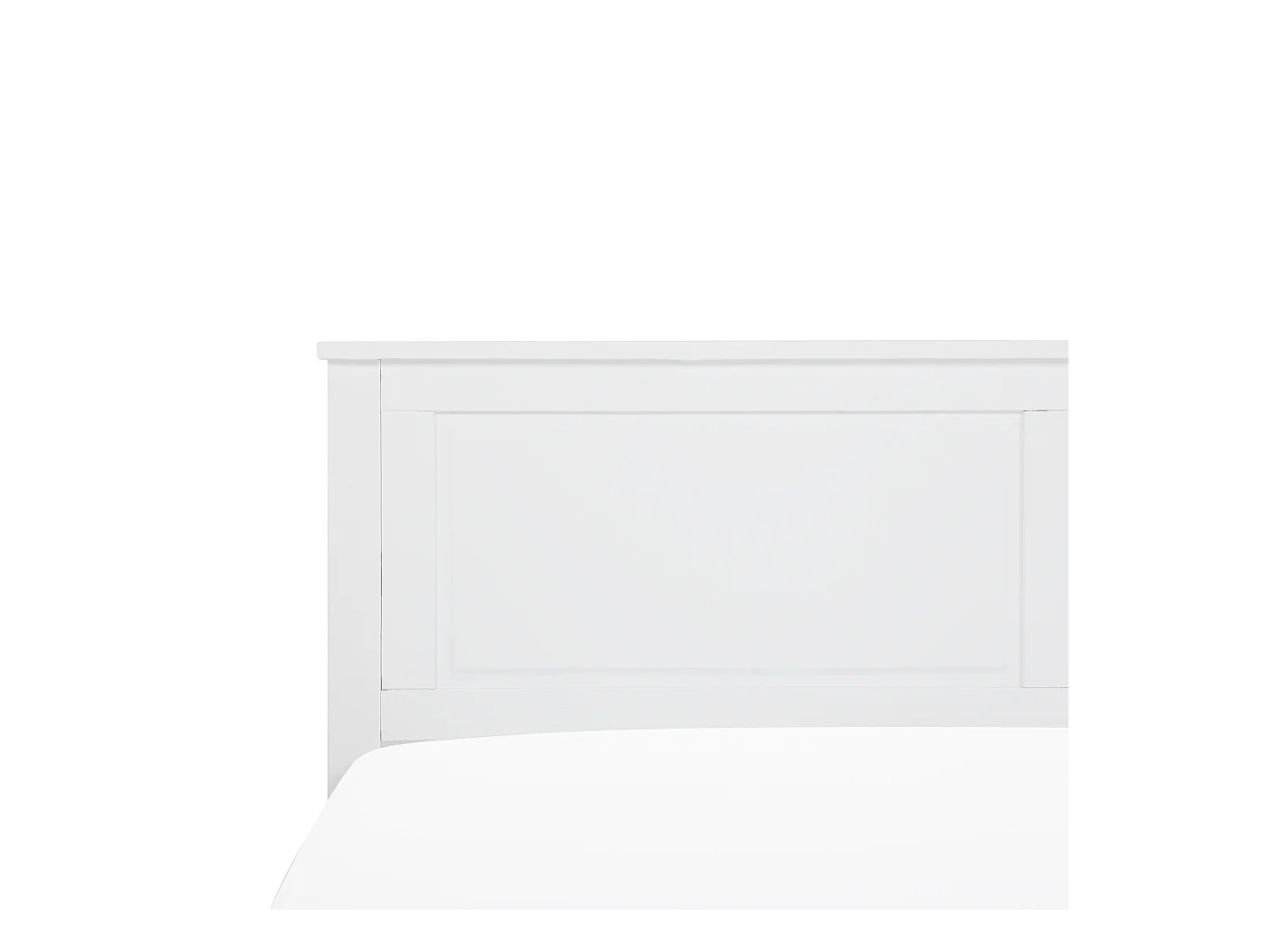 Bed Dennenhout OLIVET 140 x 200 cm Wit