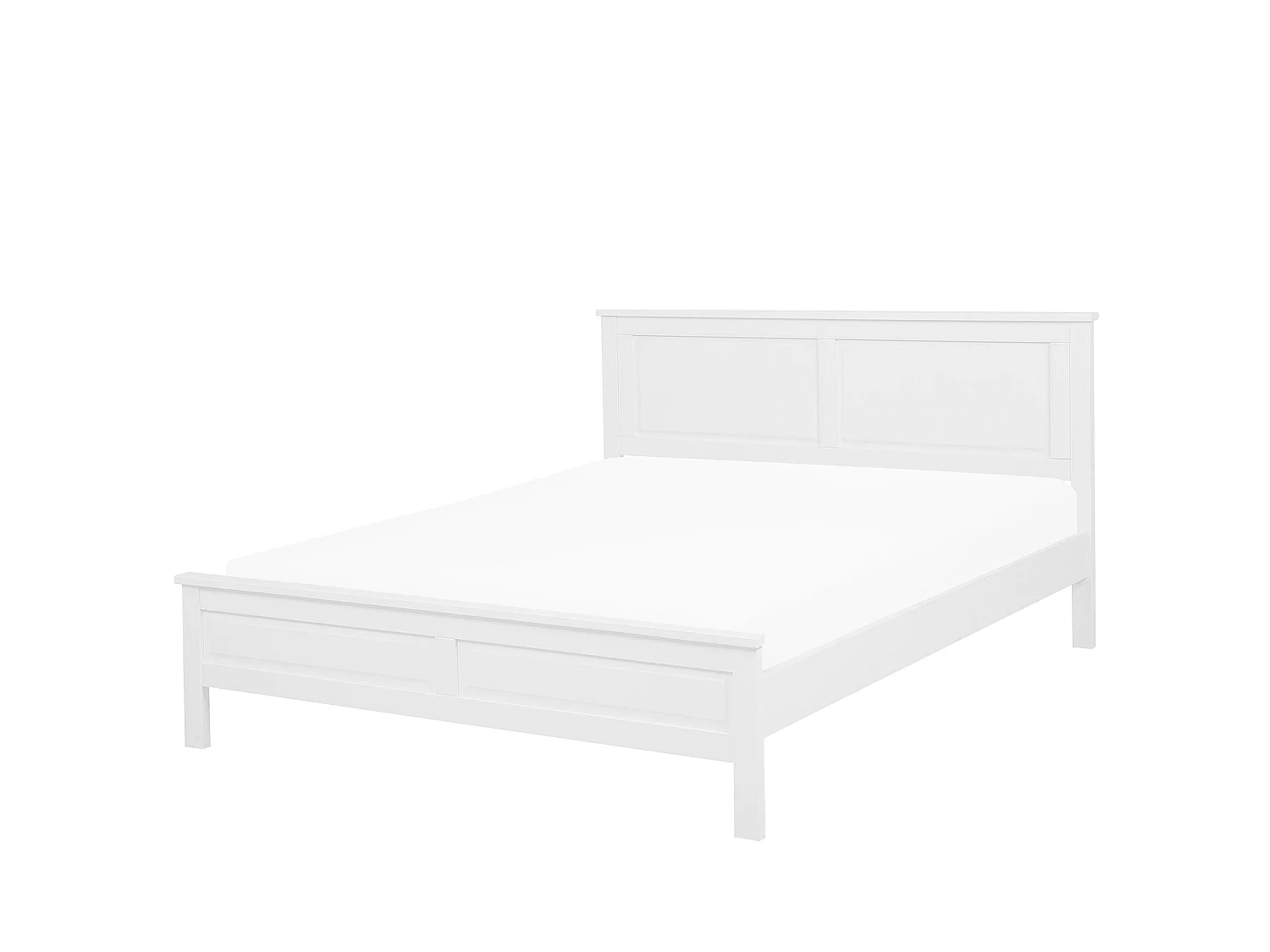 Letto Legno OLIVET 140 x 200 cm Bianco