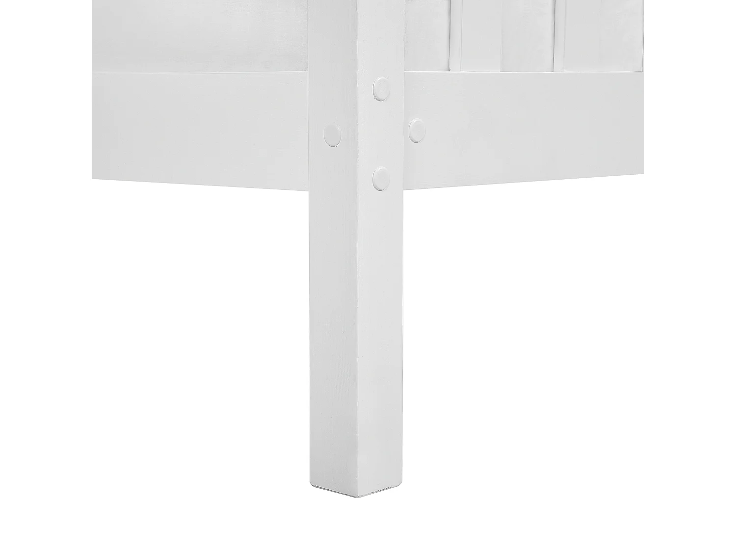 Lit avec sommier Bois de pin GIVERNY 160 x 200 cm Blanc