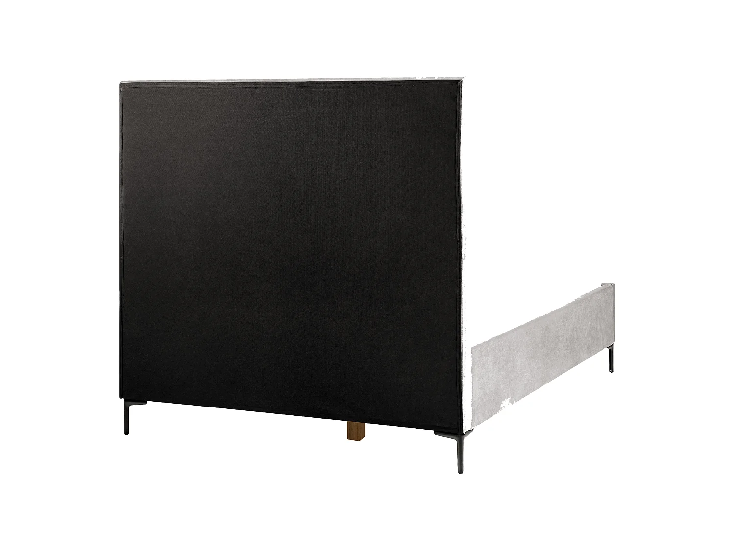 Seng med oppbevaring SEZANNE Fløyel Lysegrå 140 x 200 cm