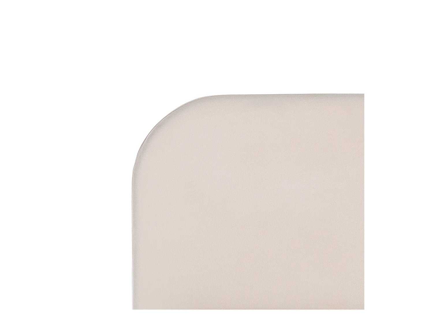 Lit avec sommier Velours FLAYAT 180 x 200 cm Beige clair