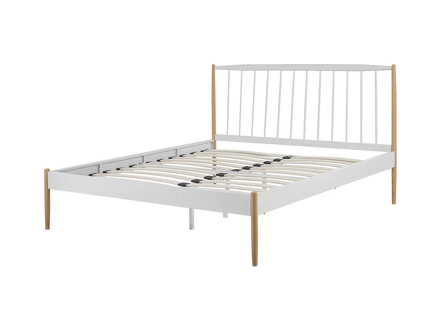 Letto Metallo MAURS 140 x 200 cm Bianco