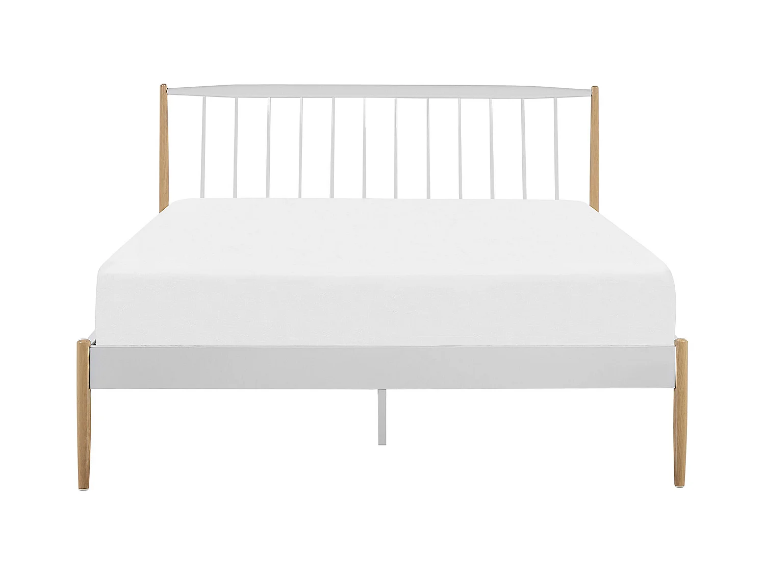 Letto Metallo MAURS 140 x 200 cm Bianco