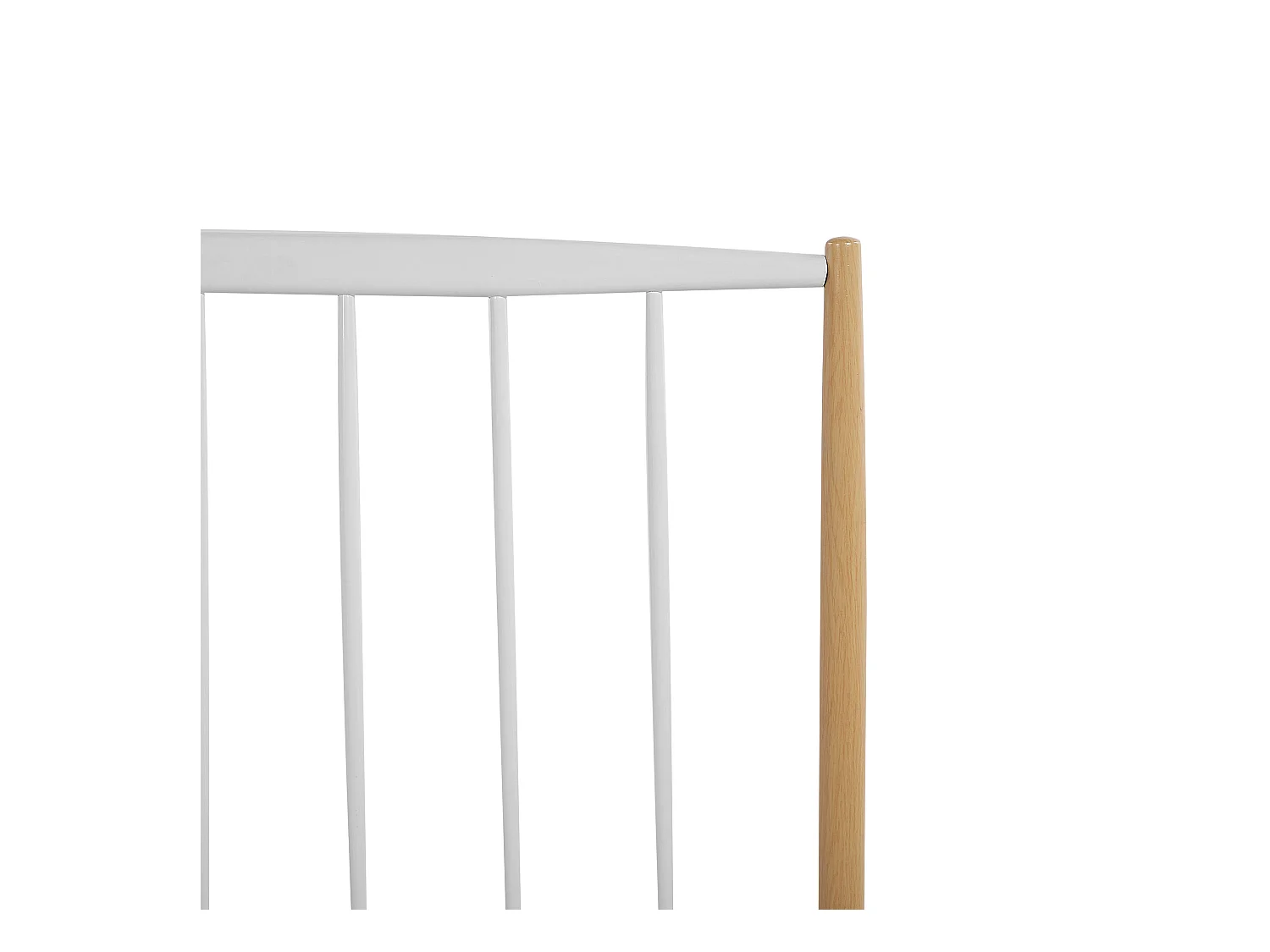 Letto Metallo MAURS 140 x 200 cm Bianco