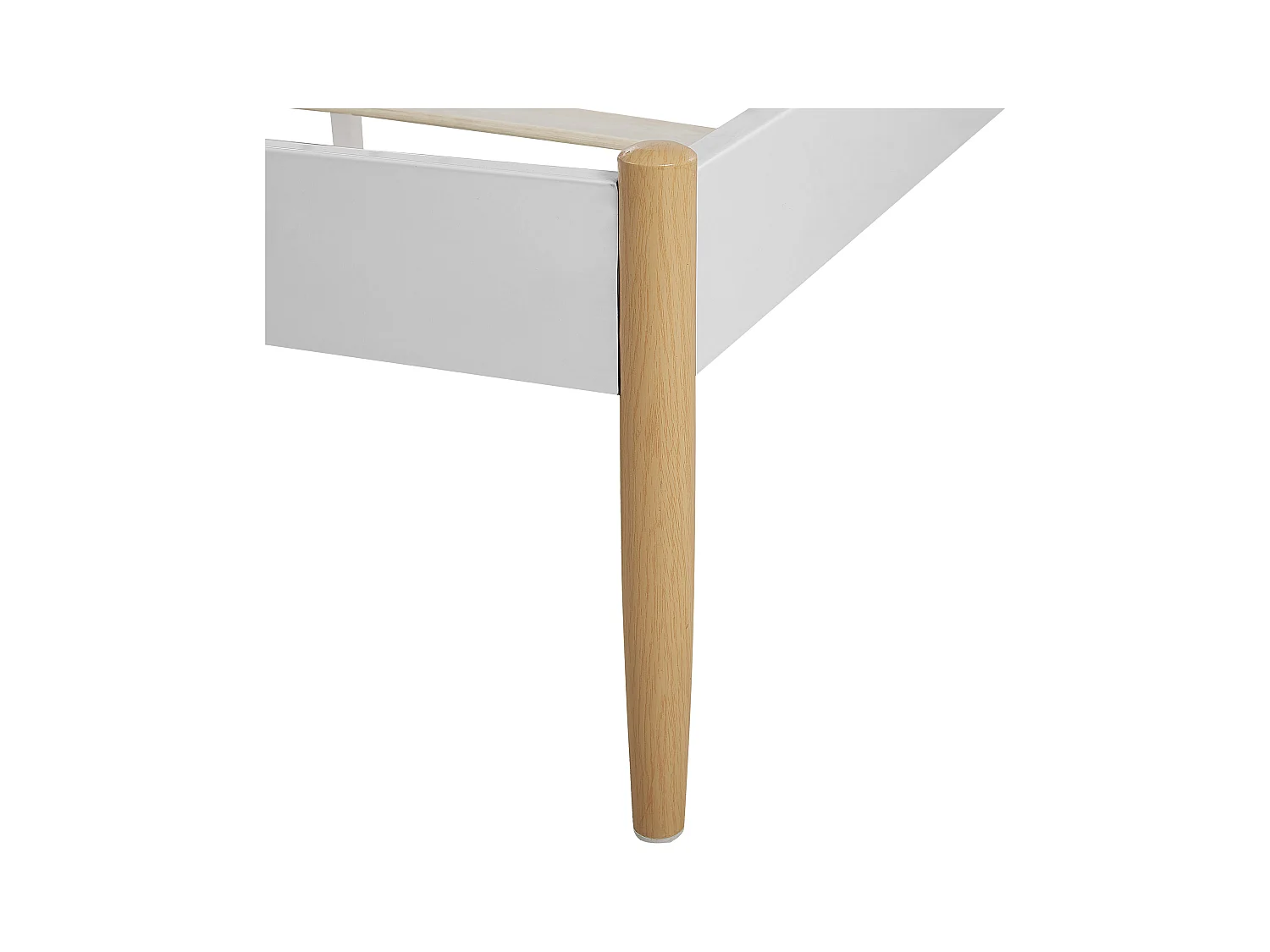 Letto Metallo MAURS 140 x 200 cm Bianco