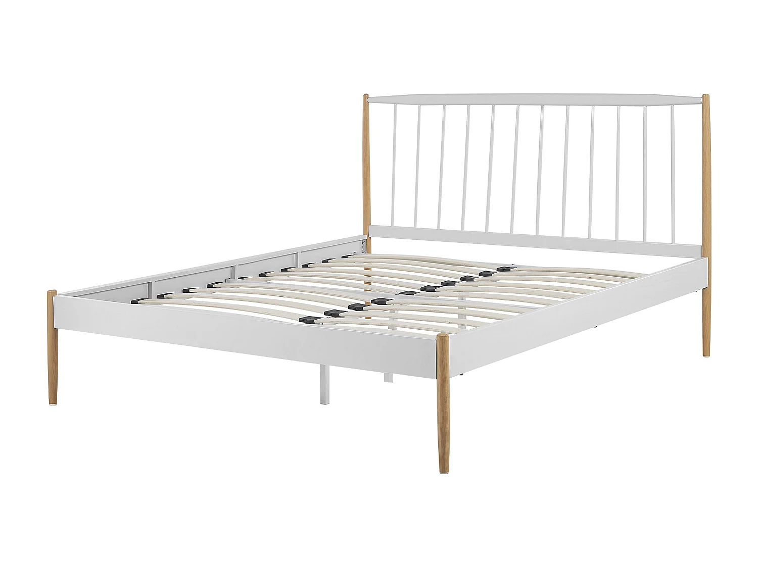 Bed Metaal MAURS 140 x 200 cm Wit