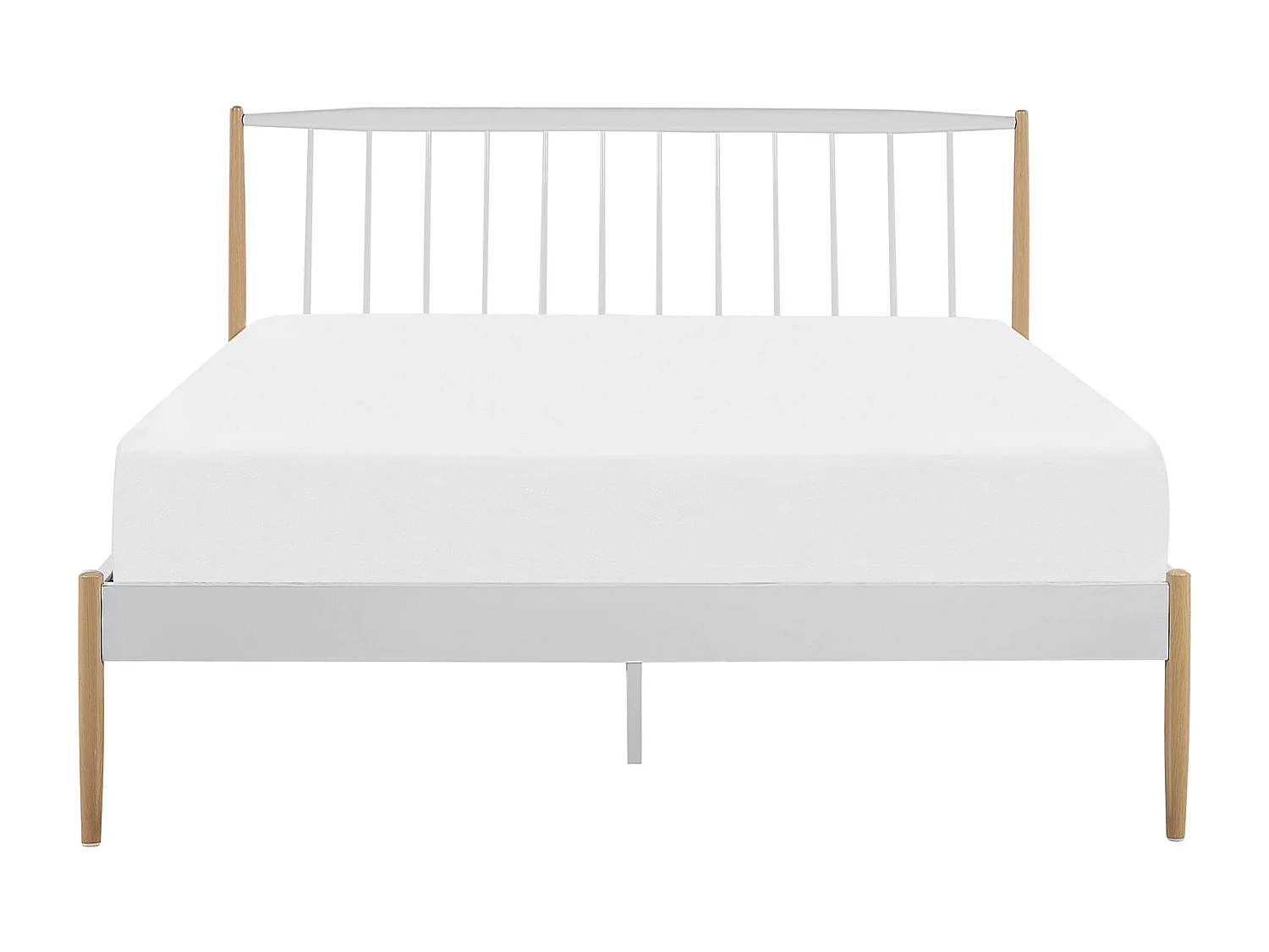 Bed Metaal MAURS 140 x 200 cm Wit