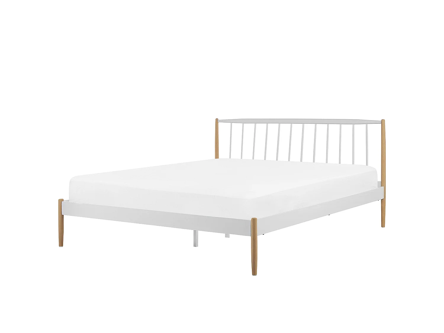 Cama Metal MAURS 180 x 200 cm Branco