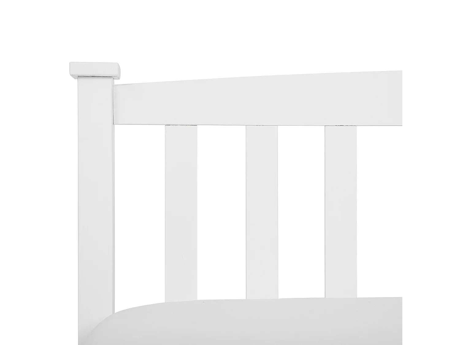 Lit avec sommier Bois de pin GIVERNY 140 x 200 cm Blanc