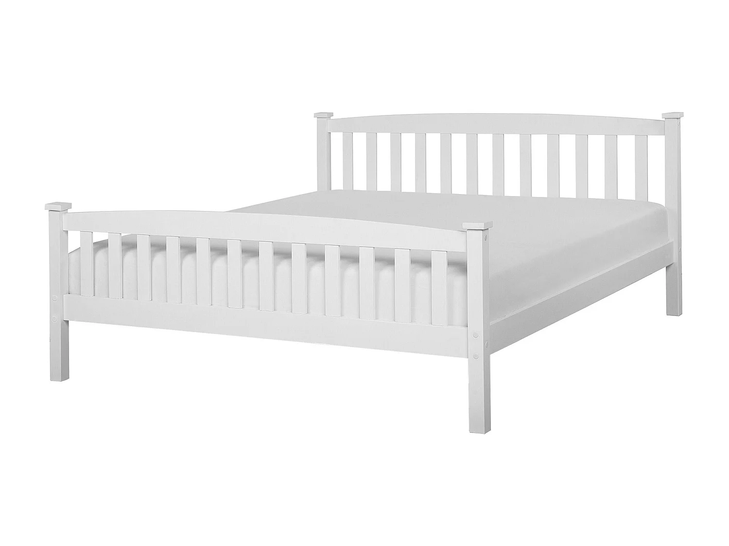 Bed Dennenhout GIVERNY 140 x 200 cm Wit