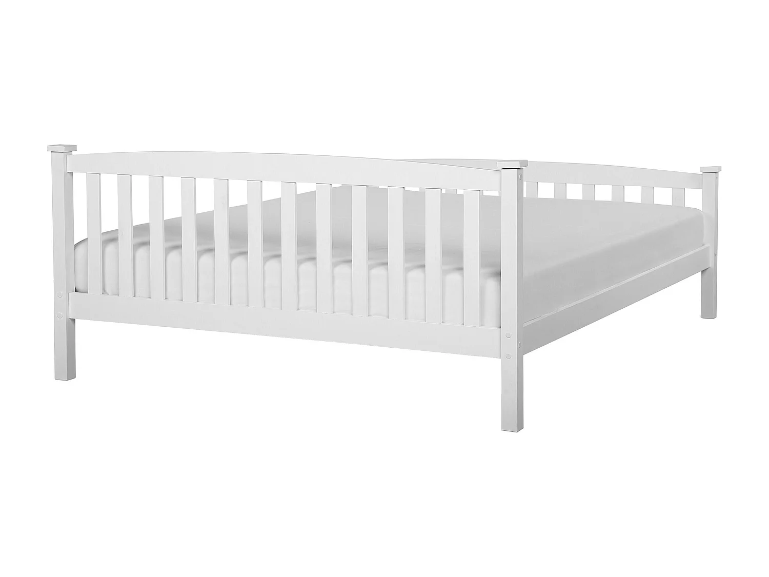 Bed Dennenhout GIVERNY 140 x 200 cm Wit