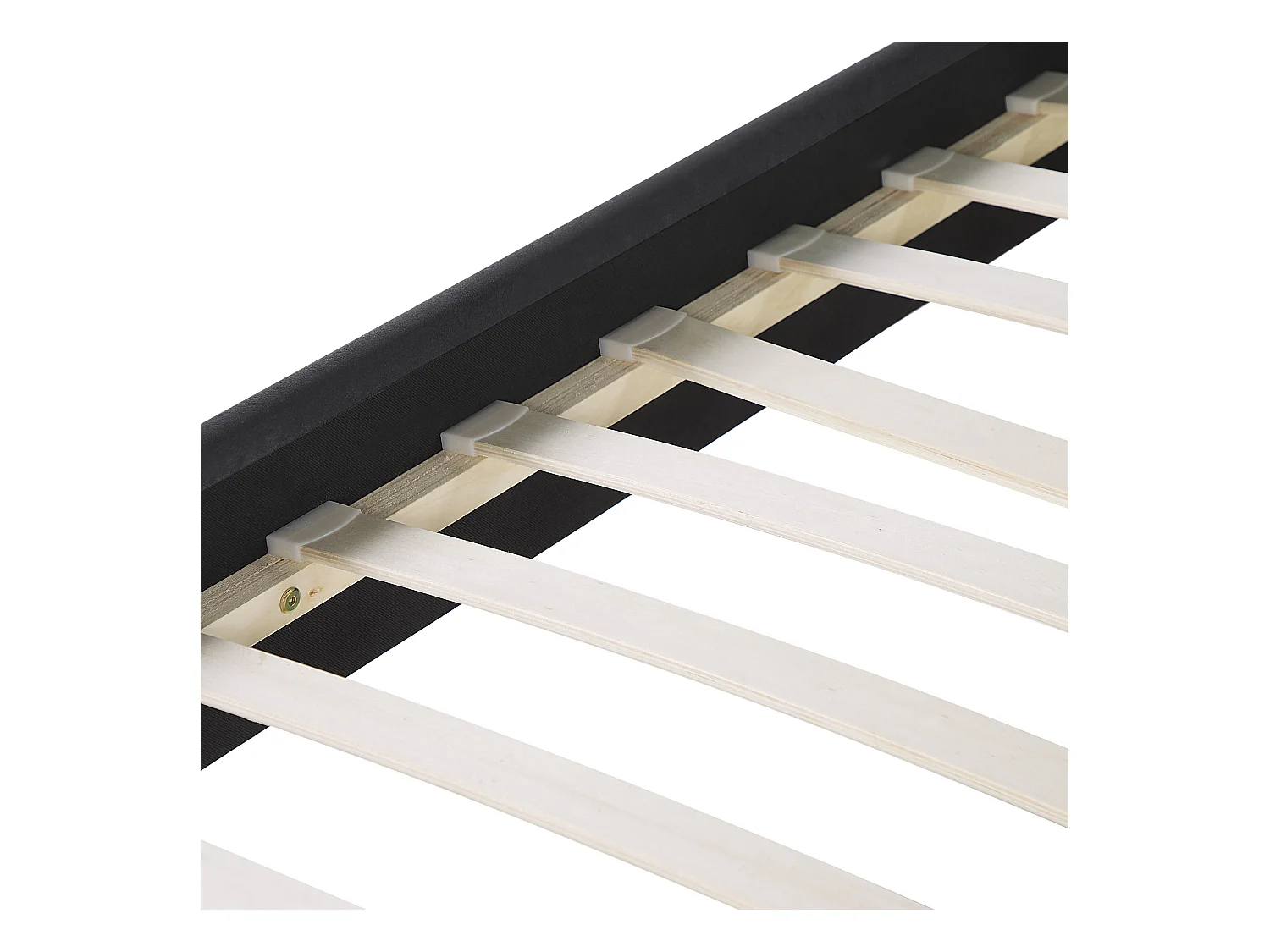 Elegantes Doppelbett aus hochwertigem Samtstoff grau 180x200 cm Bellou