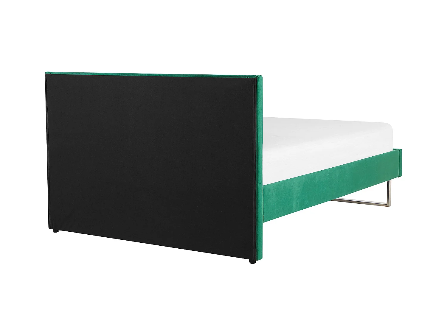 Lit avec sommier Velours BELLOU 140 x 200 cm Vert