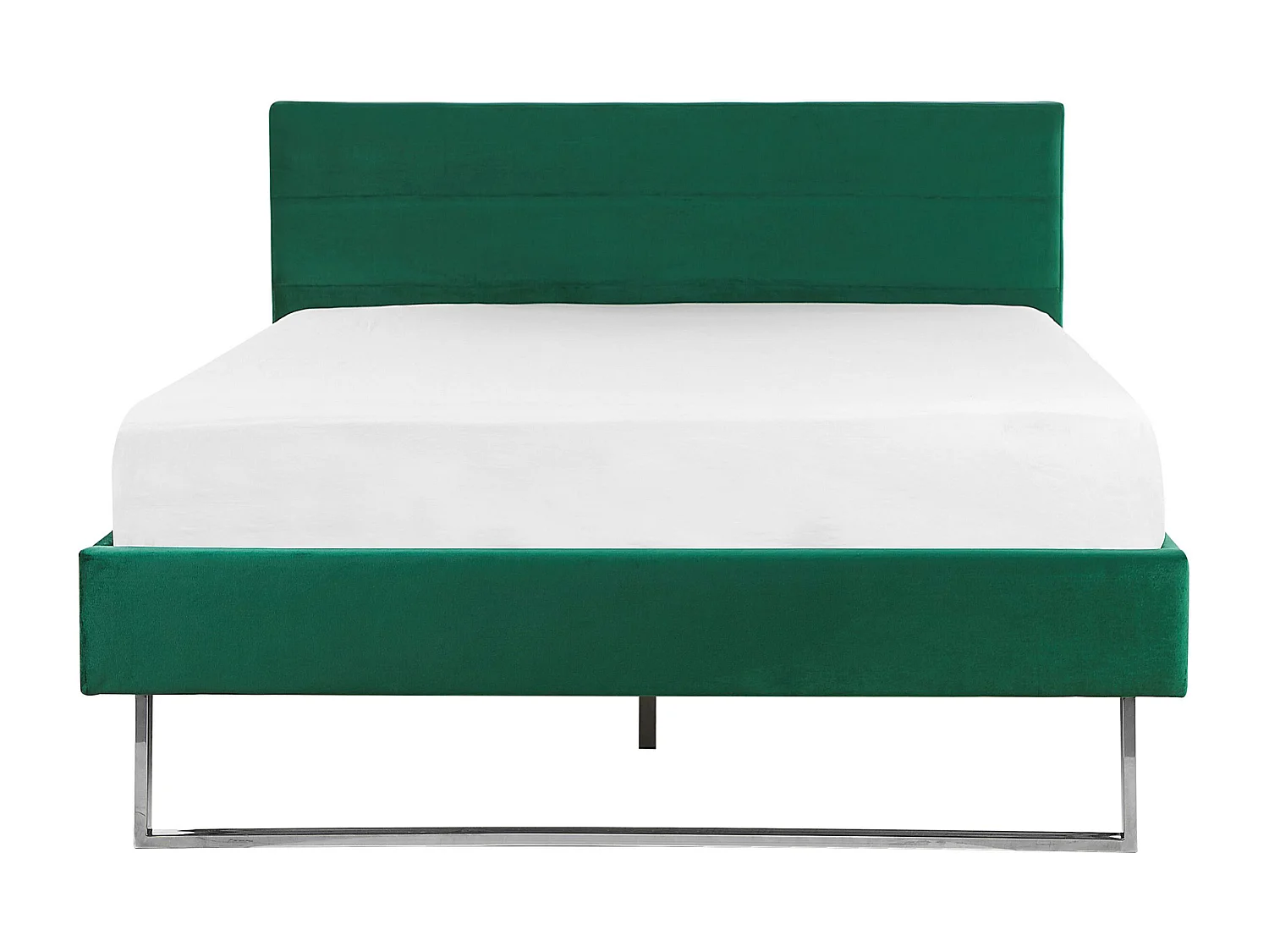 Lit avec sommier Velours BELLOU 140 x 200 cm Vert