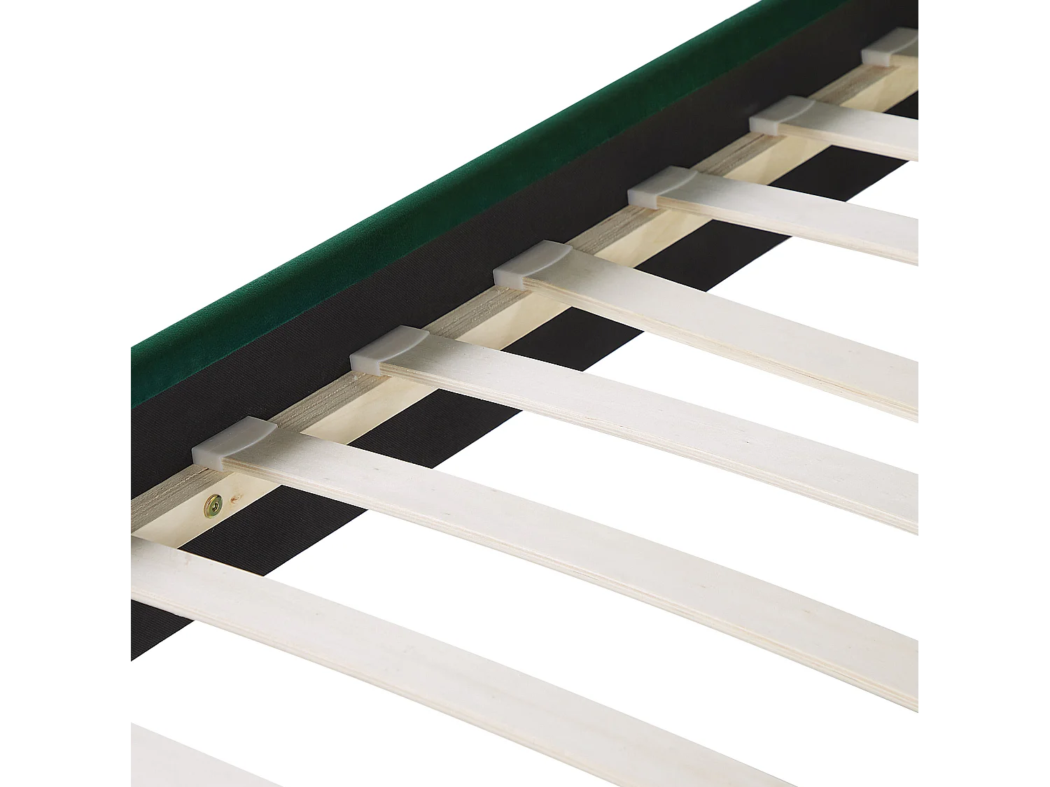 Lit avec sommier Velours BELLOU 140 x 200 cm Vert