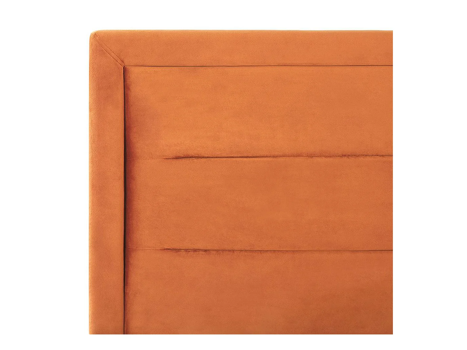 Lit ottoman Velours ROUEN 160 x 200 cm Orange