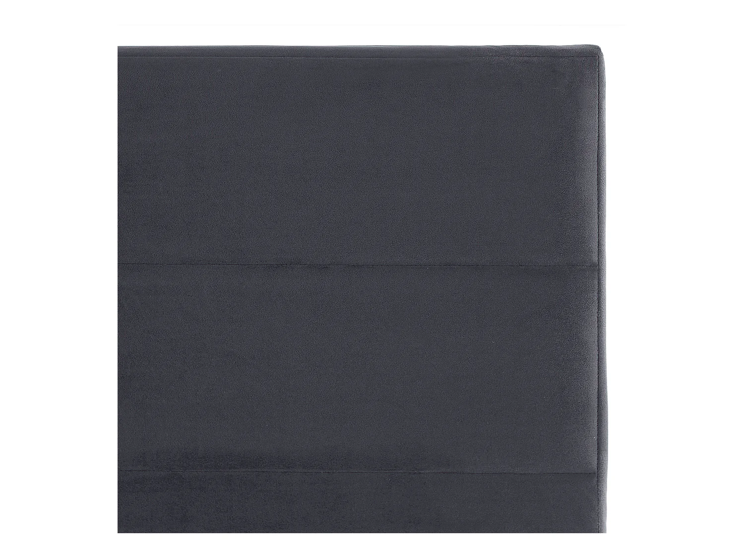 Elegantes Doppelbett aus hochwertigem Samtstoff grau 160x200 cm Bellou
