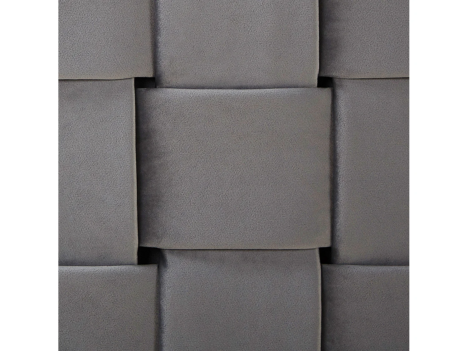 Bed Fluweel LIMOUX 180 x 200 cm Grijs