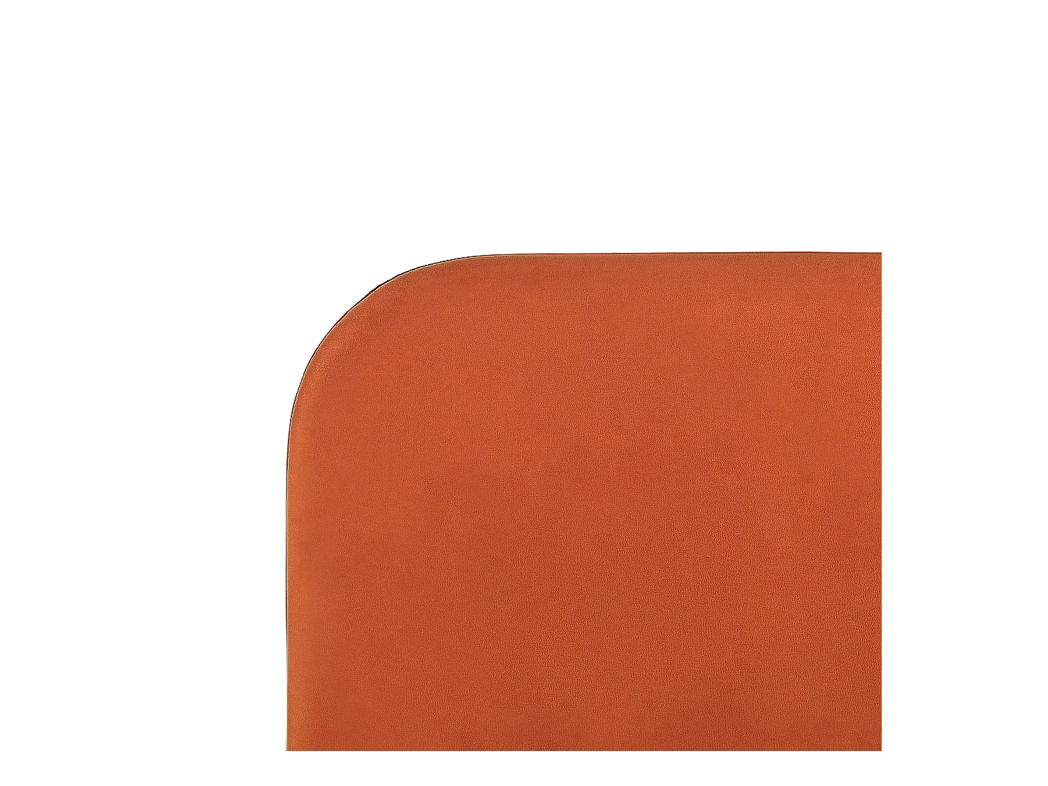 Bed Fluweel FLAYAT 160 x 200 cm Oranje