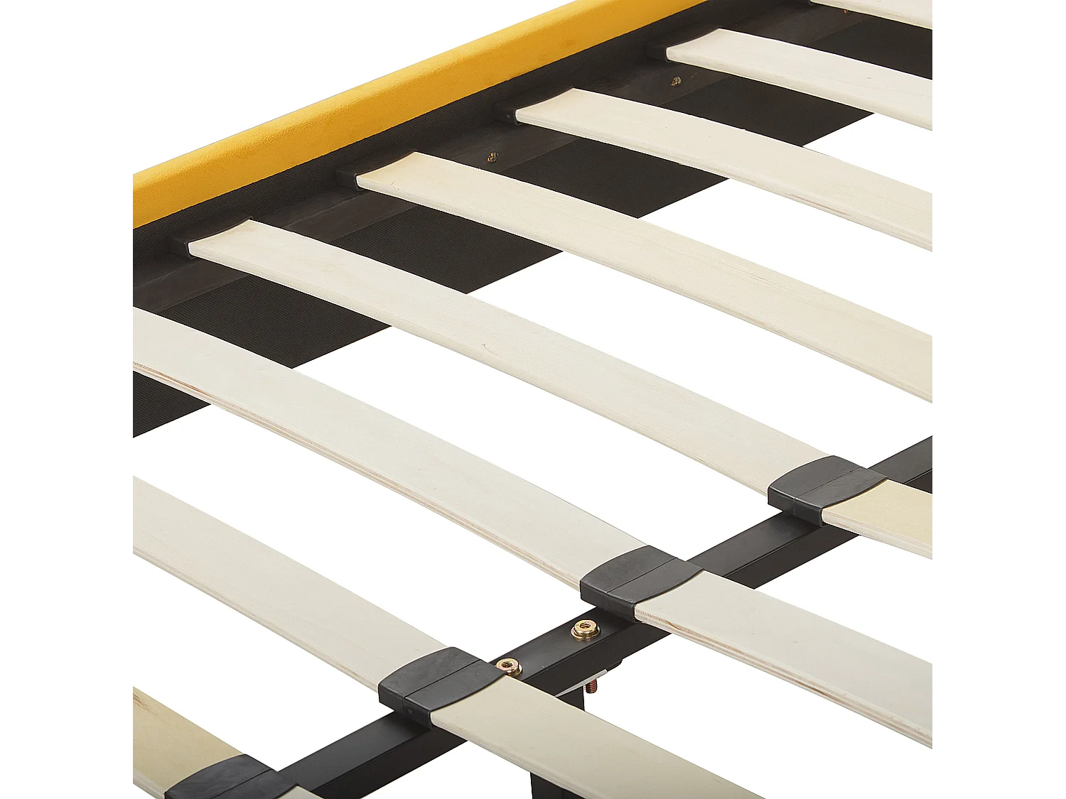 Cama Veludo FLAYAT 140 x 200 cm Amarelo