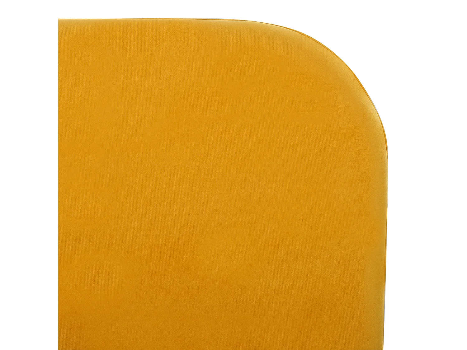 Bed Fluweel FLAYAT 140 x 200 cm Geel