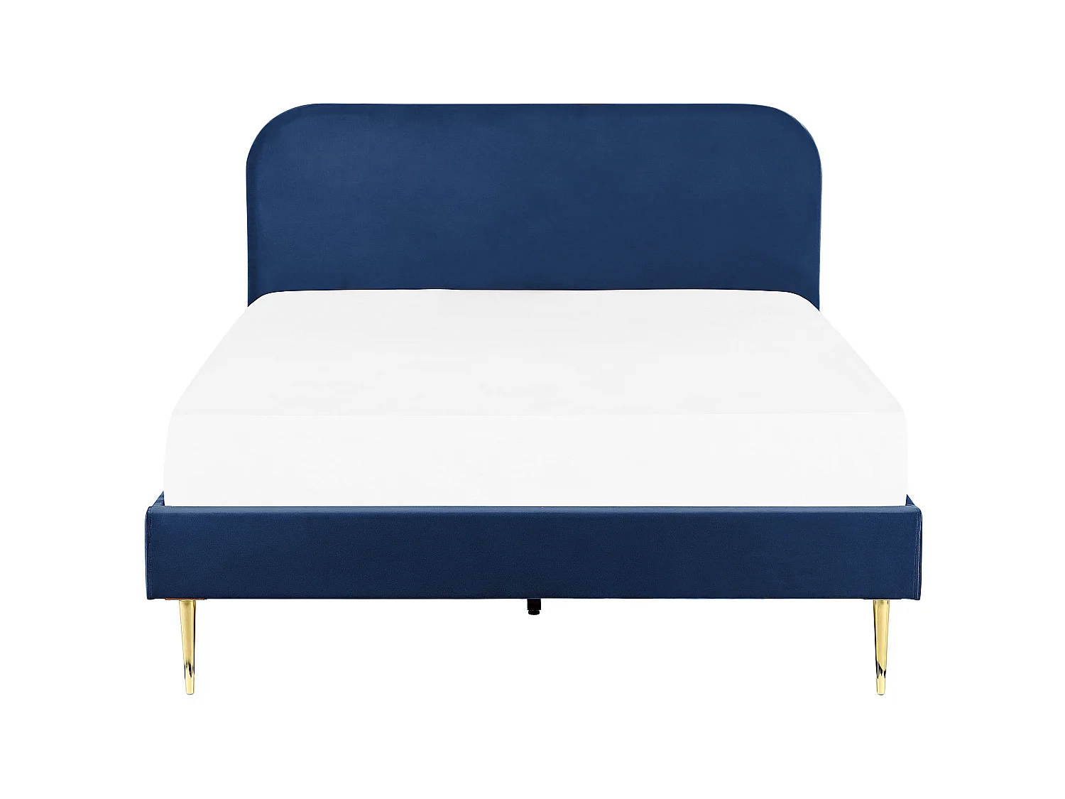 Cama Veludo FLAYAT 160 x 200 cm Azul marinho