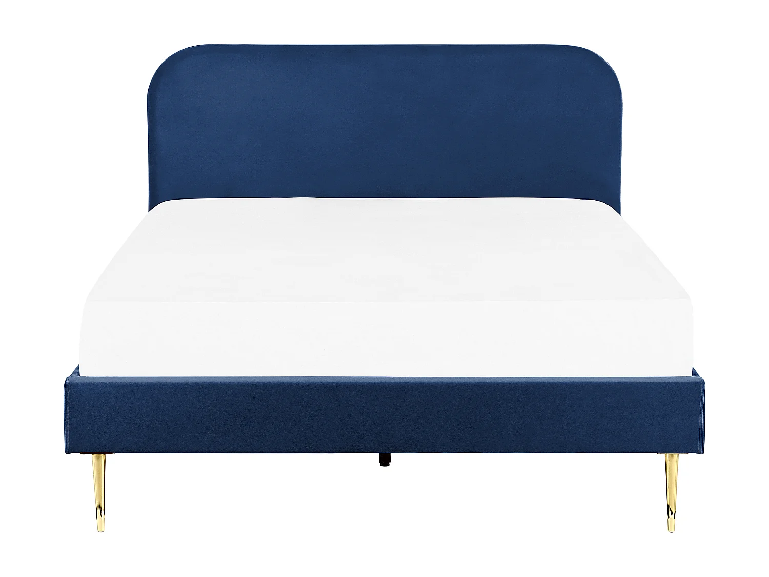 Bed Fluweel FLAYAT 160 x 200 cm Marineblauw