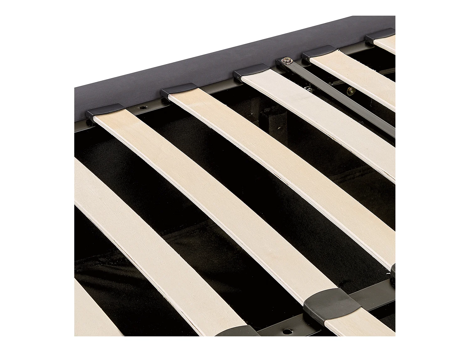 Cama con almacenaje Terciopelo LUBBON 140 x 200 cm Gris