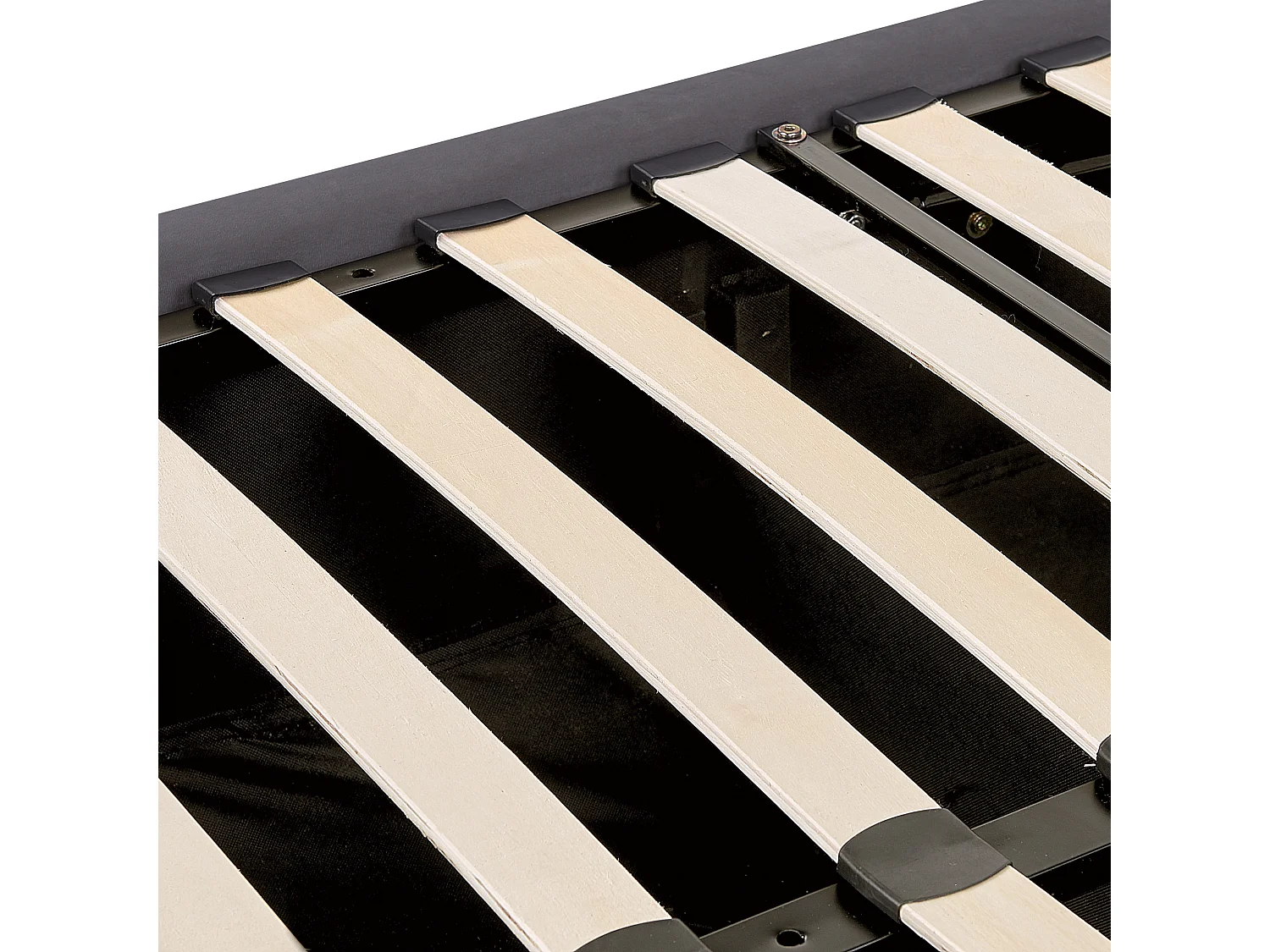 Bed met opbergruimte Fluweel LUBBON 140 x 200 cm Grijs