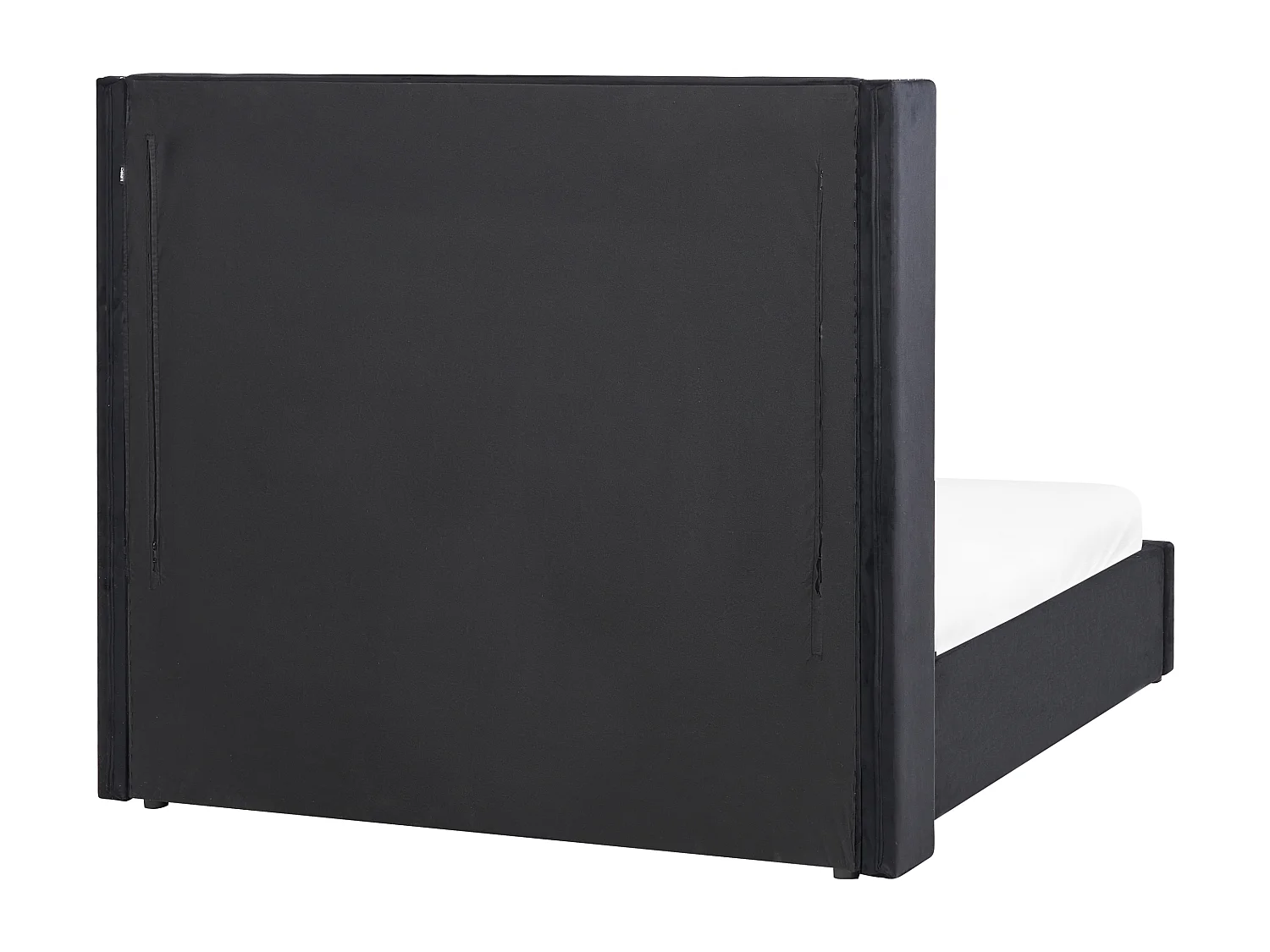 Bed met opbergruimte Fluweel LUBBON 140 x 200 cm Zwart