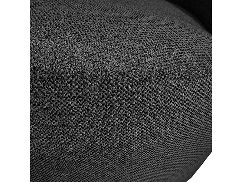 Fauteuil rond pivotant 360° tissu gris anthracite moderne - COROLLA