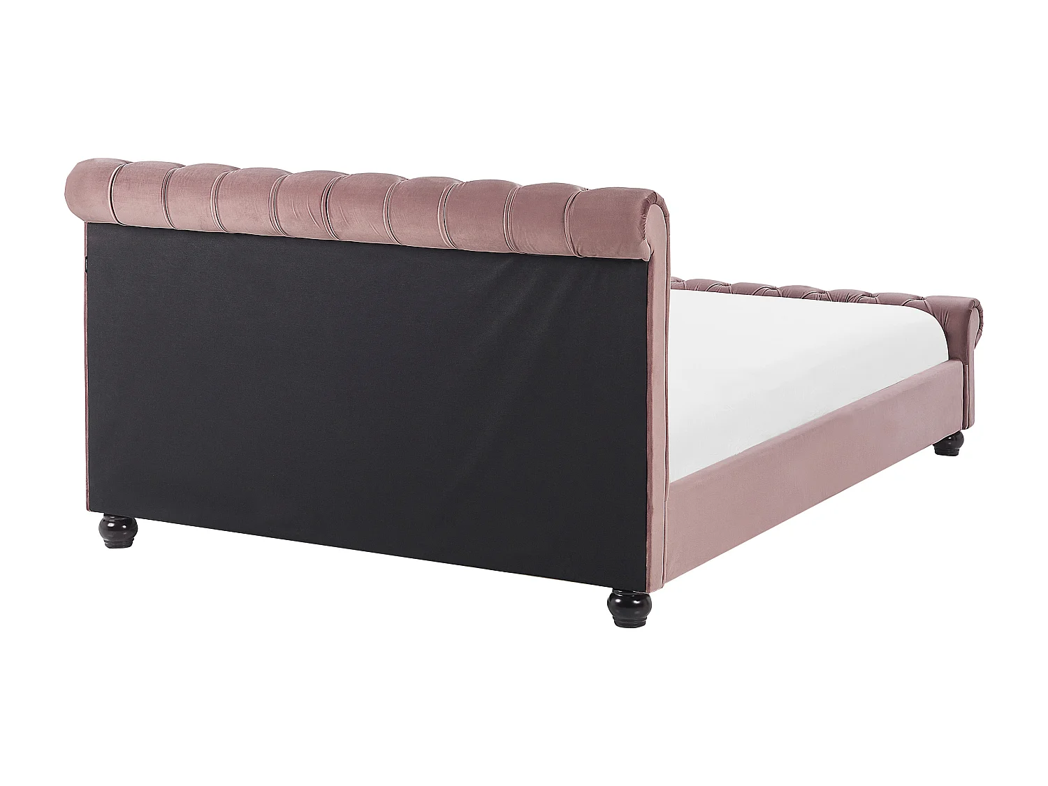 Letto Velluto AVALLON 140 x 200 cm Rosa