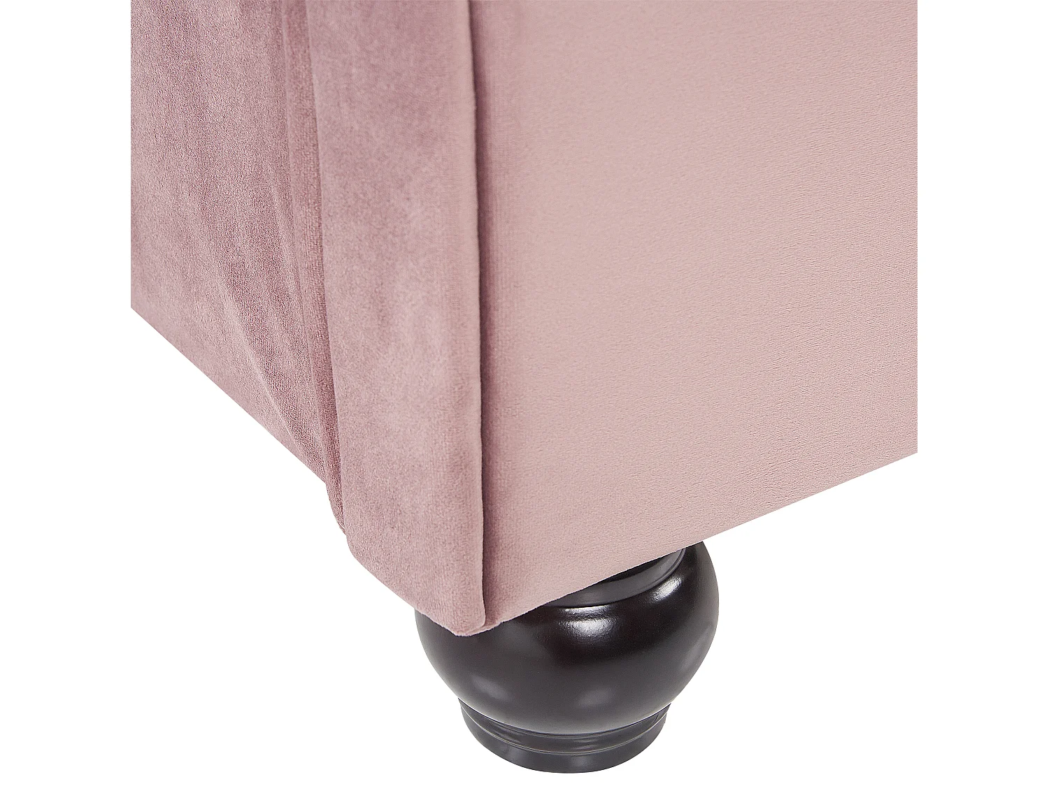 Letto Velluto AVALLON 140 x 200 cm Rosa