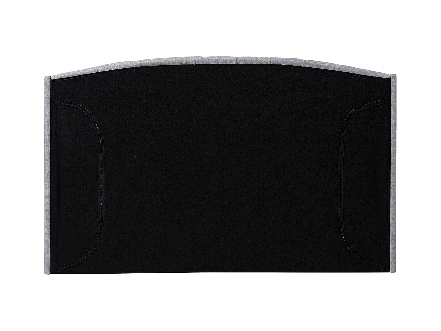 Lit avec sommier Tissu BORDEAUX 140 x 200 cm Gris clair