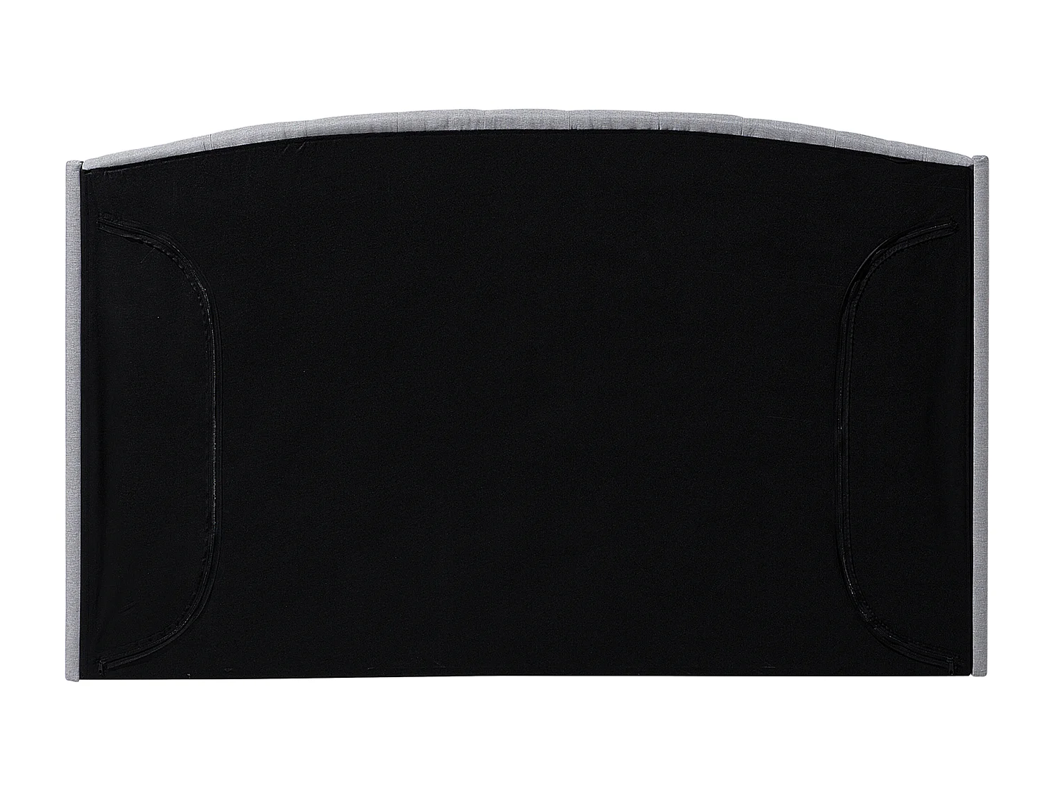 Lit avec sommier Tissu BORDEAUX 140 x 200 cm Gris clair