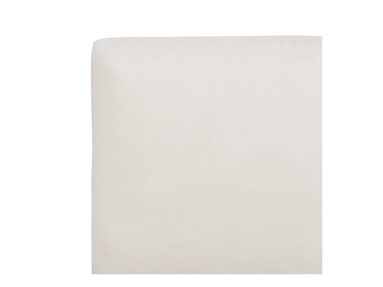 Cama Chenille MELLE 180 x 200 cm Creme claro