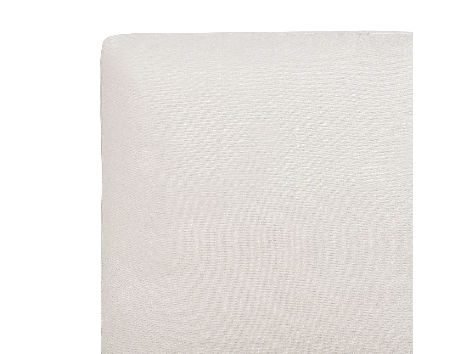 Elegantes Polsterbett in Beige Leinenoptik mit Lattenrost 180 x 200 cm Melle